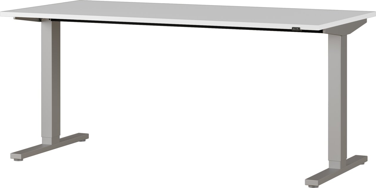 XORA E-Schreibtisch LEGEND II Moderner E-Schreibtisch mit höhenverstellbarer Funktion, seitliche Perspektive