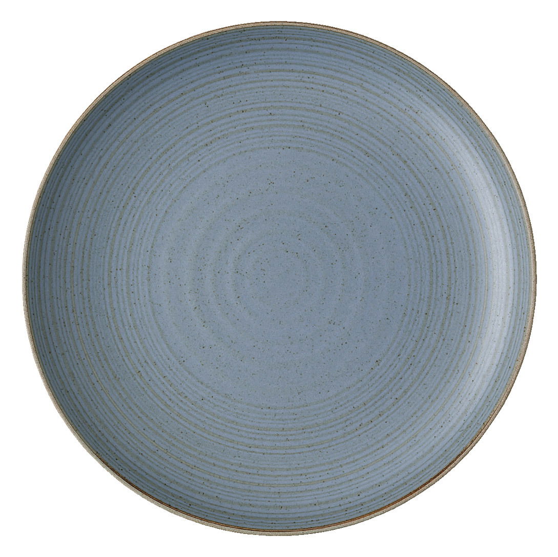Thomas Speiseteller NATURE Blauer Speiseteller mit konzentrischen Kreisen, Draufsicht