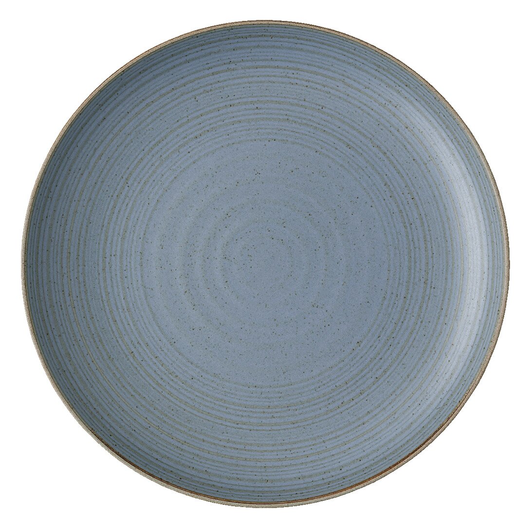 Thomas Speiseteller NATURE Blauer Speiseteller mit konzentrischen Kreisen, Draufsicht