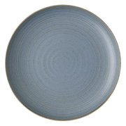 Blauw bord met concentrische cirkels, bovenaanzicht
