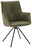 Dieter Knoll Sessel CHESTER Moderner grüner Sessel mit schwarzem Metallgestell, seitliche Perspektive