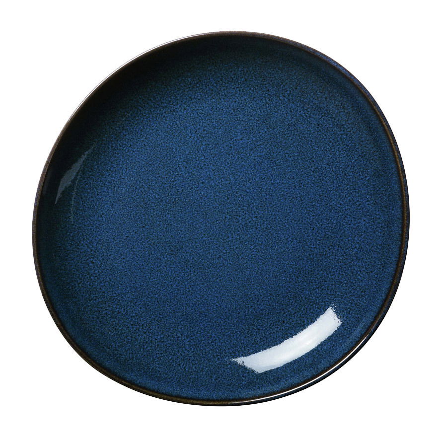 Blaue Obstschale Lave 600ml, Draufsicht