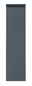 Novel Mittelschrank links NV.210 Frontansicht eines grauen Mittelschranks mit glatter Oberfläche.