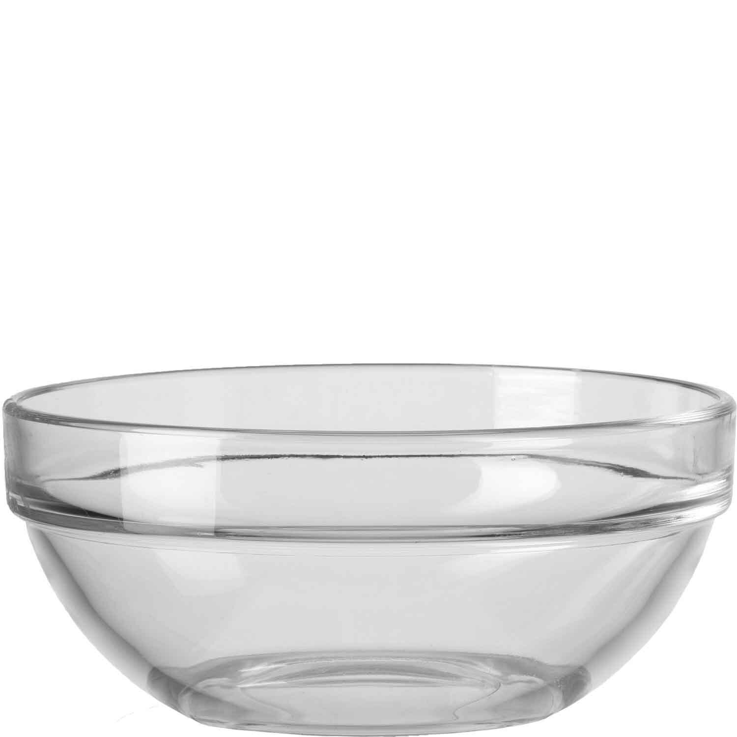 Schale 14 cm Trend Montana Transparente Glasschale, seitliche Perspektive