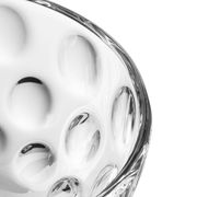 Nahaufnahme einer Schale Cucina Optic 14cm mit optischem Muster und runder Form, von oben betrachtet.