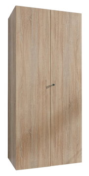 Mehrzweckschrank mit Schloss in Holzoptik, Frontalansicht