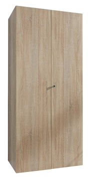 Mehrzweckschrank mit Schloss in Holzoptik, Frontalansicht