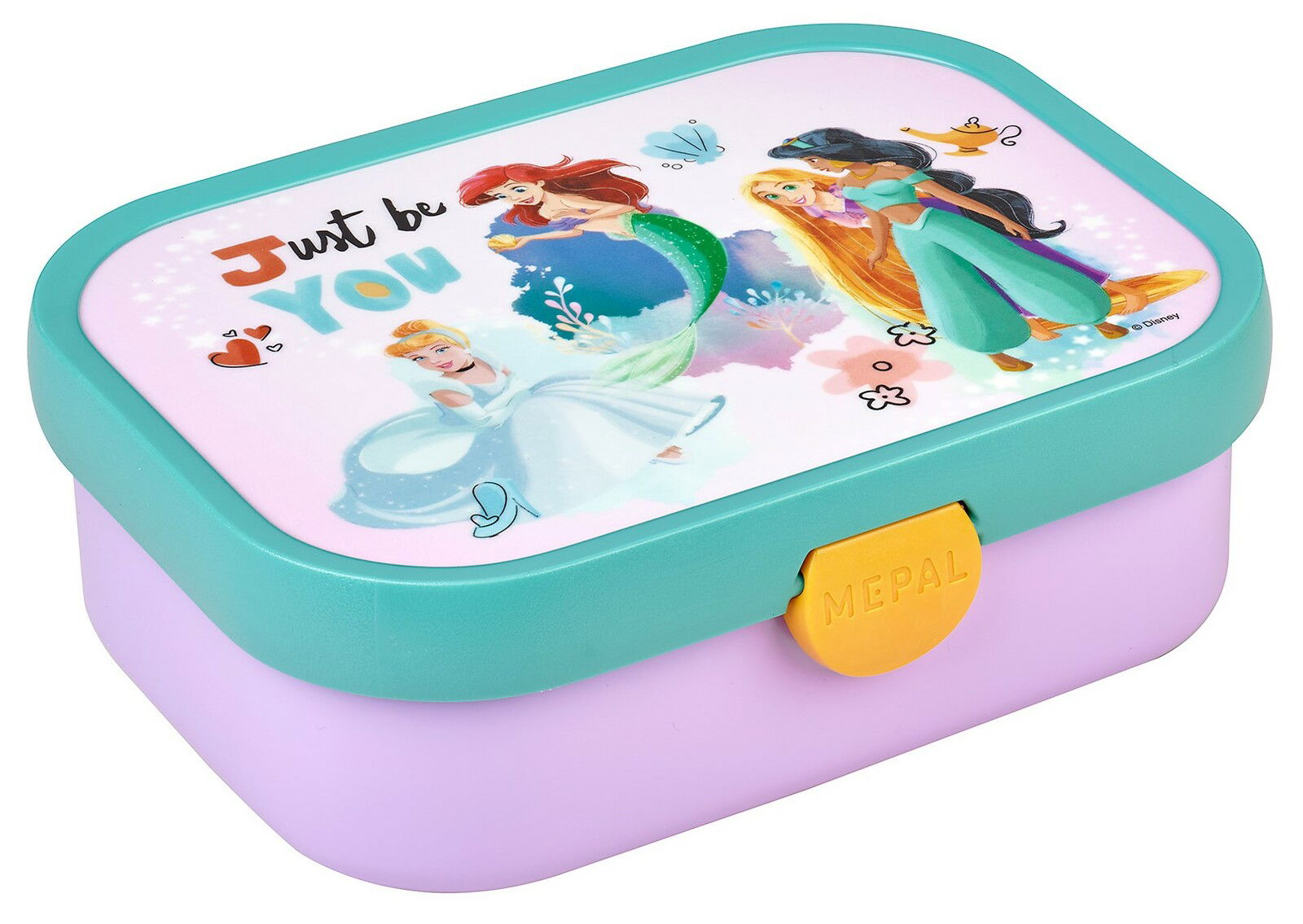 Lunchbox mit Disney-Prinzessinnen-Design, Ansicht von oben