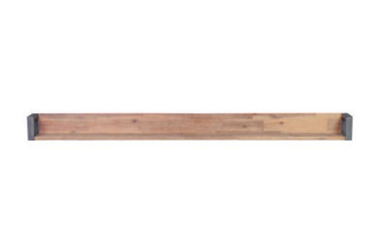 Wandboard aus Holz mit seitlichen Halterungen, frontale Ansicht