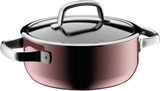 Topf aus der FUSIONTEC Rose Quarz Serie, seitliche Perspektive
