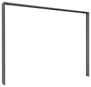 Schwarzer Passepartoutrahmen aus seitlicher Perspektive