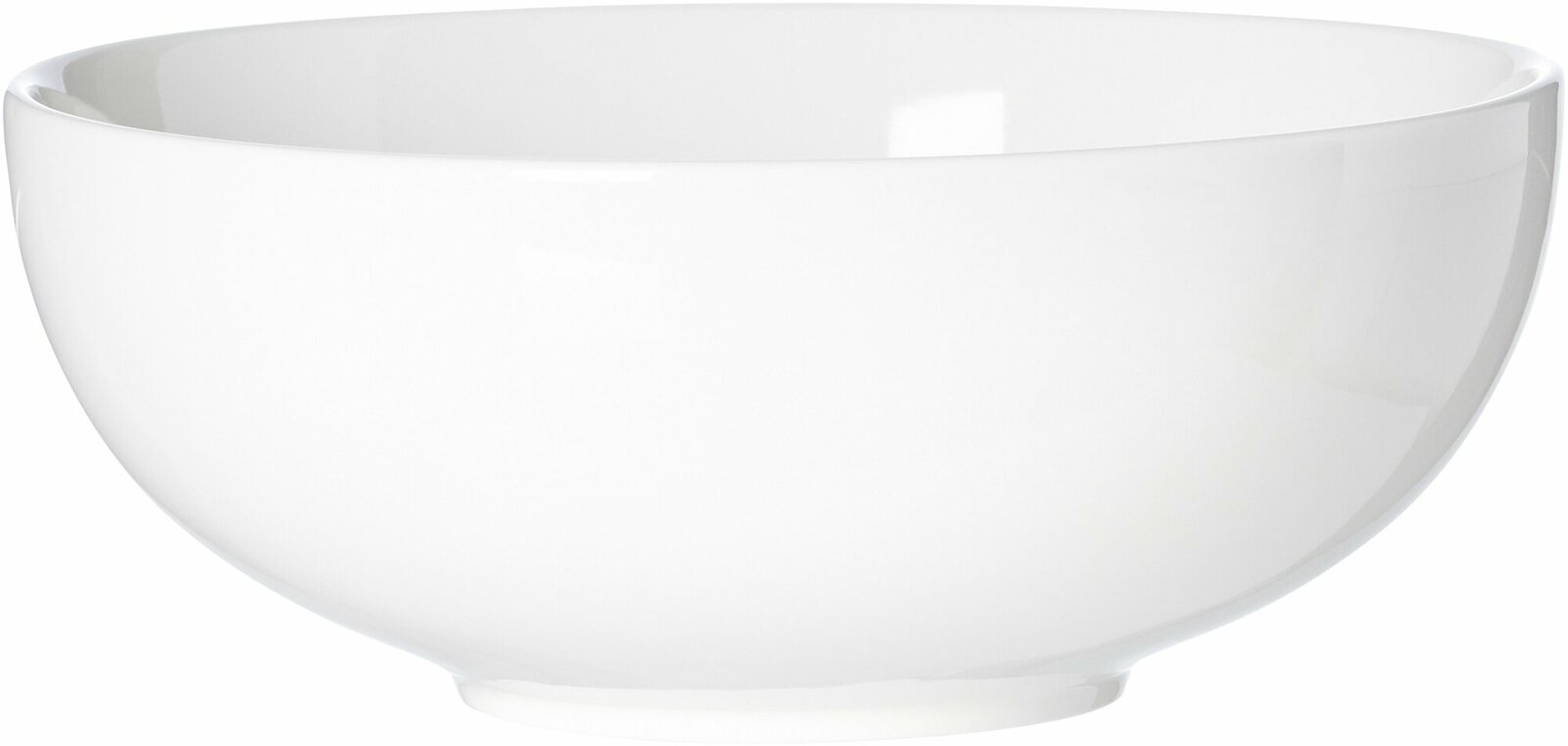 Weiße Servierschale Skagen 20cm, seitliche Perspektive