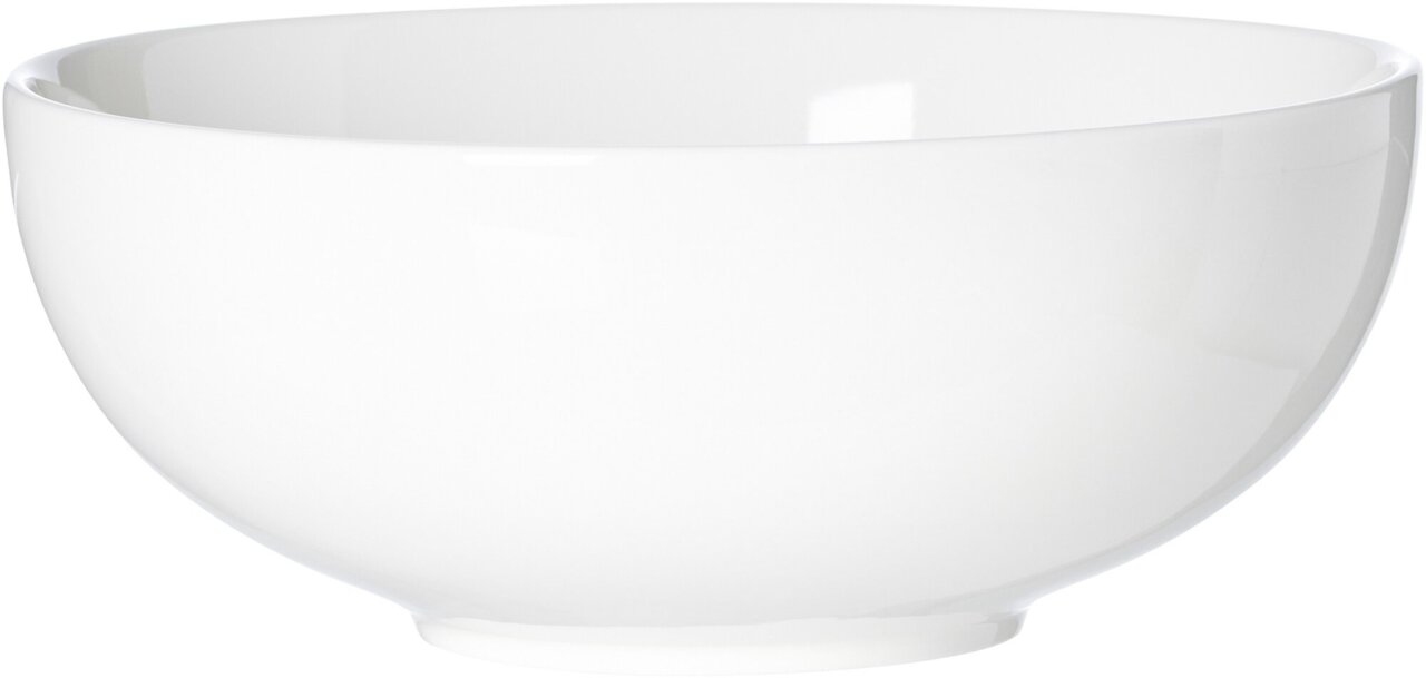 Weiße Servierschale Skagen 20cm, seitliche Perspektive
