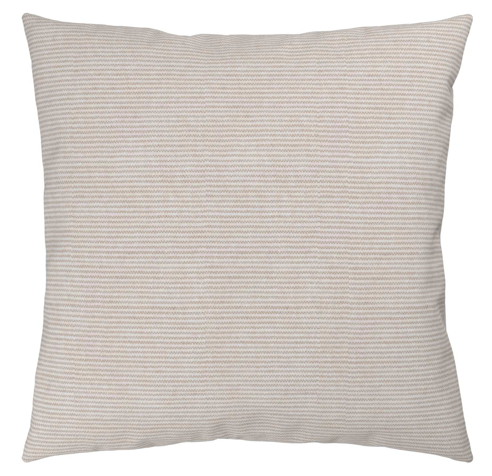 Kissenbezug mit feinem Streifenmuster in Nahaufnahme