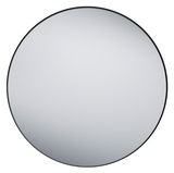 Runder Spiegel mit einem Durchmesser von ca. 80 cm, frontal fotografiert