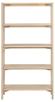 Holzregal mit vier Ebenen, frontale Ansicht