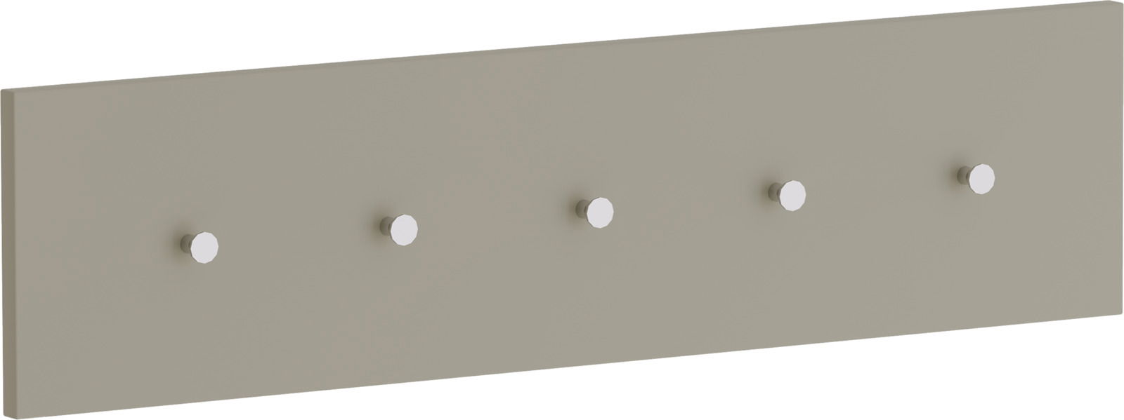 Moderano Hakenleiste LECCO Hakenleiste mit fünf Haken, seitliche Perspektive