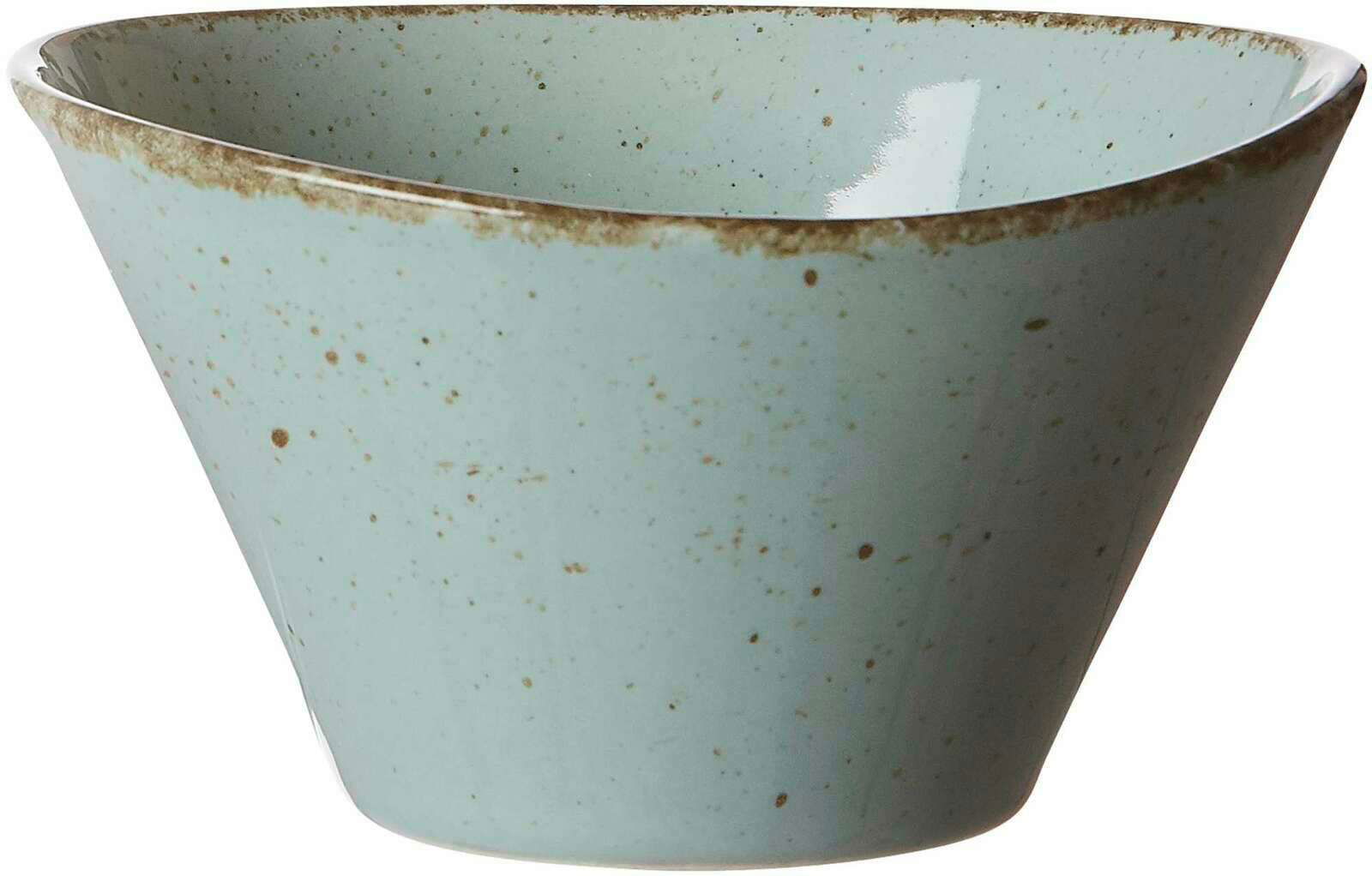 Ritzenhoff & Breker Dipschaal CASA rond blauw Blaue Dipschale mit gesprenkeltem Design, seitliche Perspektive