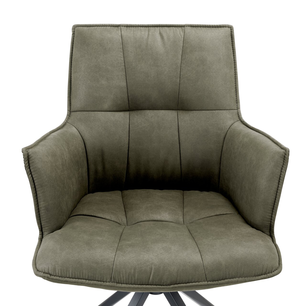 Novel Sessel OSAKA Bequemer Sessel in olivgrüner Farbe, Vorderansicht