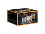 Verpackung der Nachtmann Bossa Nova Gläser, 4-teiliges Set, aus seitlicher Perspektive.