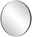 XORA Spiegel TONDO Runder Wandspiegel mit einem Durchmesser von ca. 80 cm, seitliche Perspektive