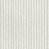 Nahaufnahme eines gestreiften Stoffmusters in Cremeweiß, vertikale Linien, Draufsicht