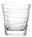 Trinkglas Vario 250ml mit spiralförmigem Design, seitliche Perspektive