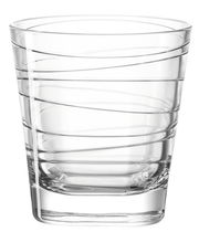 Trinkglas Vario 250ml mit spiralförmigem Design, seitliche Perspektive