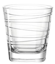 Trinkglas Vario 250ml mit spiralförmigem Design, seitliche Perspektive