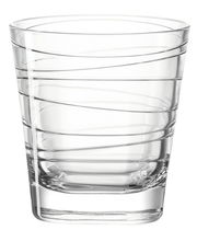 Trinkglas Vario 250ml mit spiralförmigem Design, seitliche Perspektive