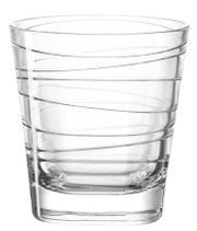 Trinkglas Vario 250ml mit spiralförmigem Design, seitliche Perspektive