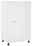 XORA Eckschrank PRIMUS Weißer Eckschrank mit Metallgriff, auf verstellbaren Füßen, Frontalansicht
