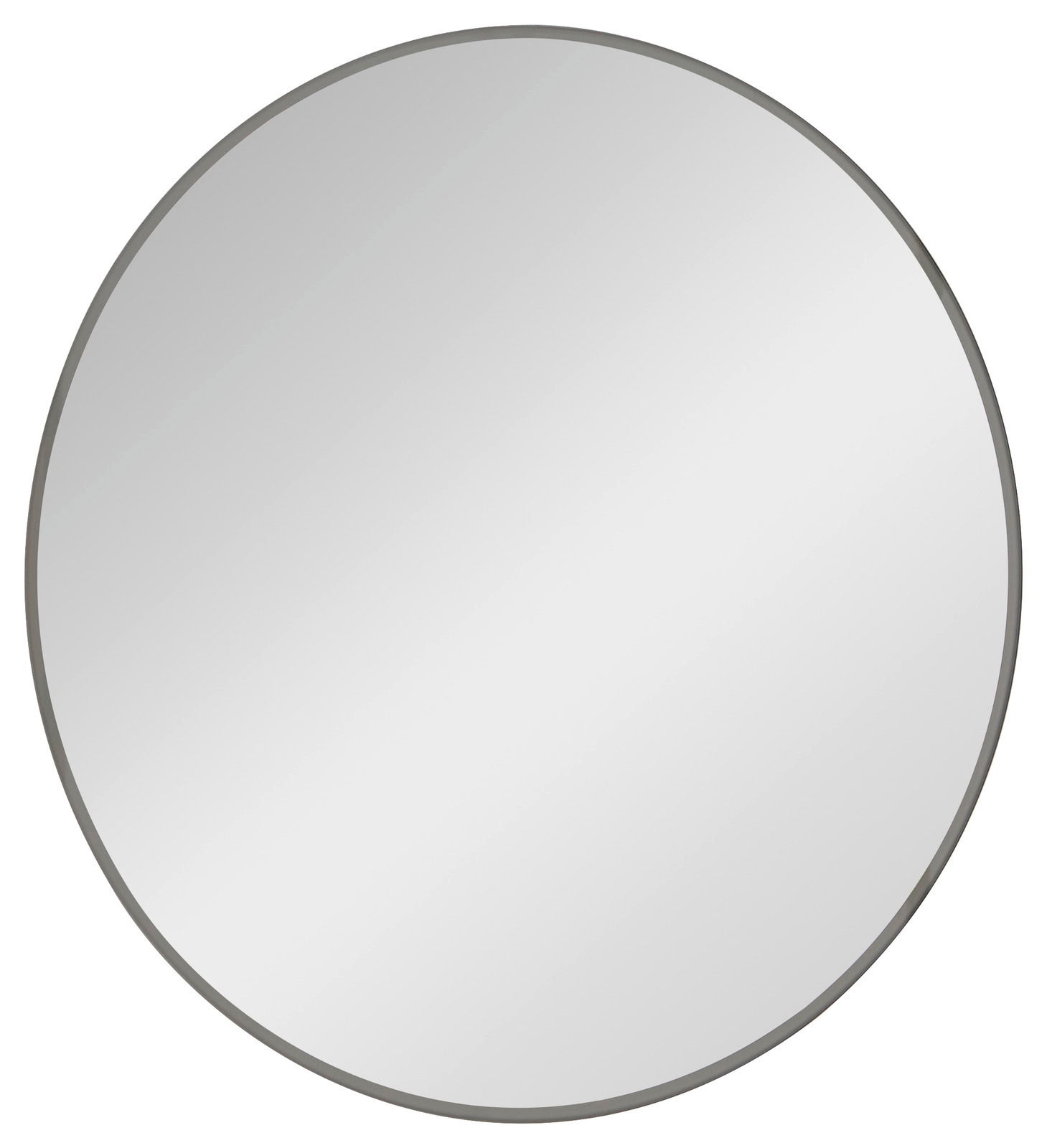 Runder Spiegel mit einem Durchmesser von 70 cm, frontal fotografiert