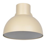Beige buitenwandlamp in close-up, zijaanzicht