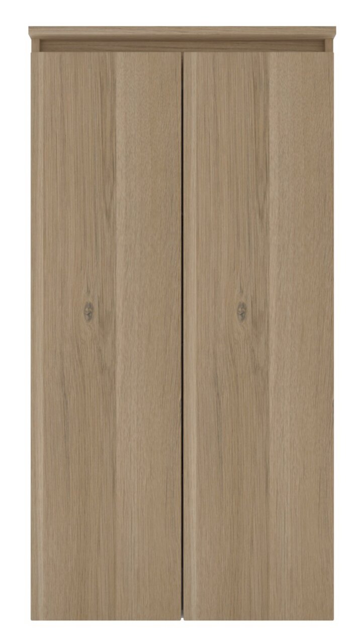 Houten kast met twee deuren, vooraanzicht