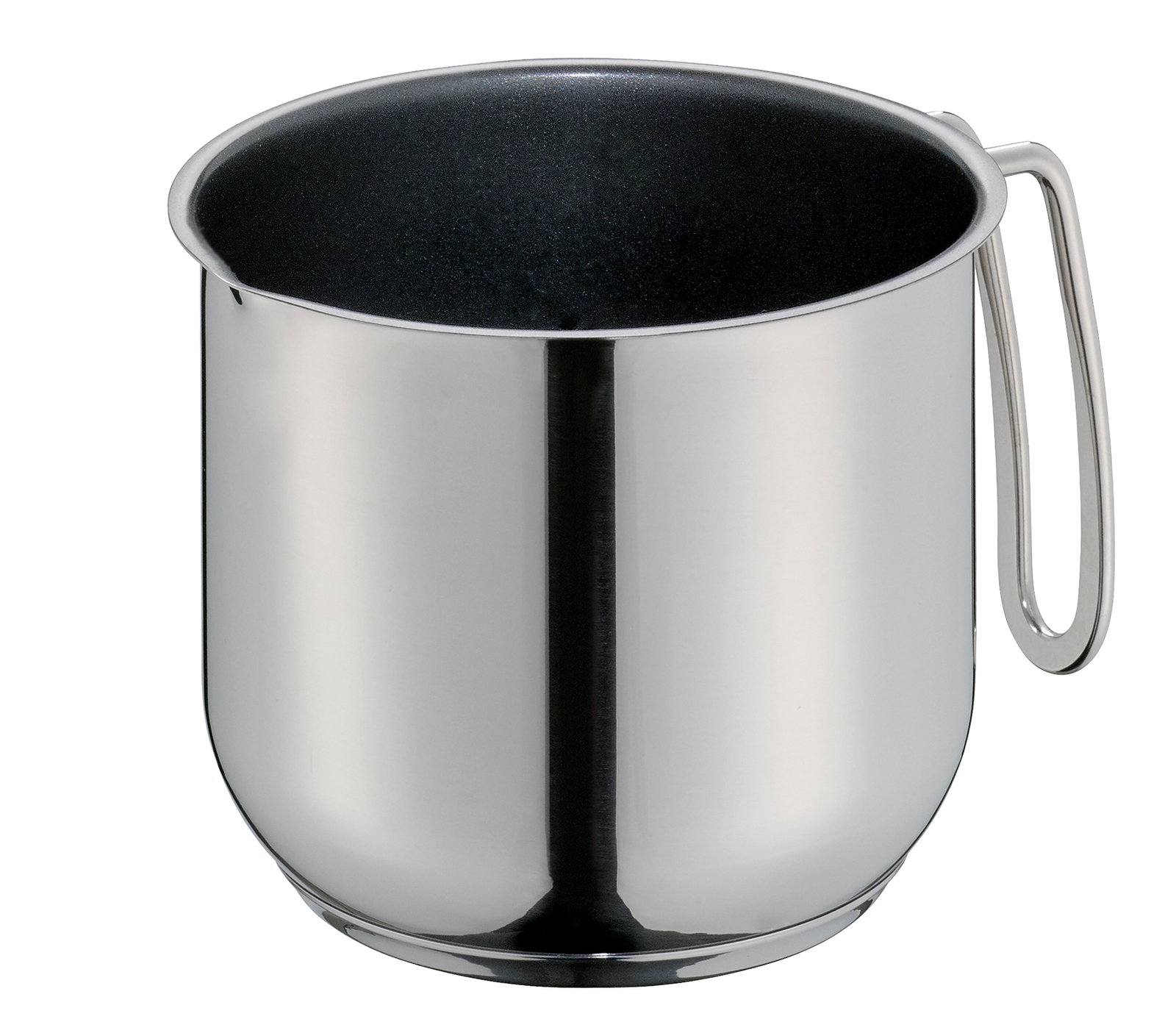 KÜCHENPROFI Milchtopf CAPRI Edelstahl-Milchtopf CAPRI, 14 cm, seitliche Perspektive mit Henkel