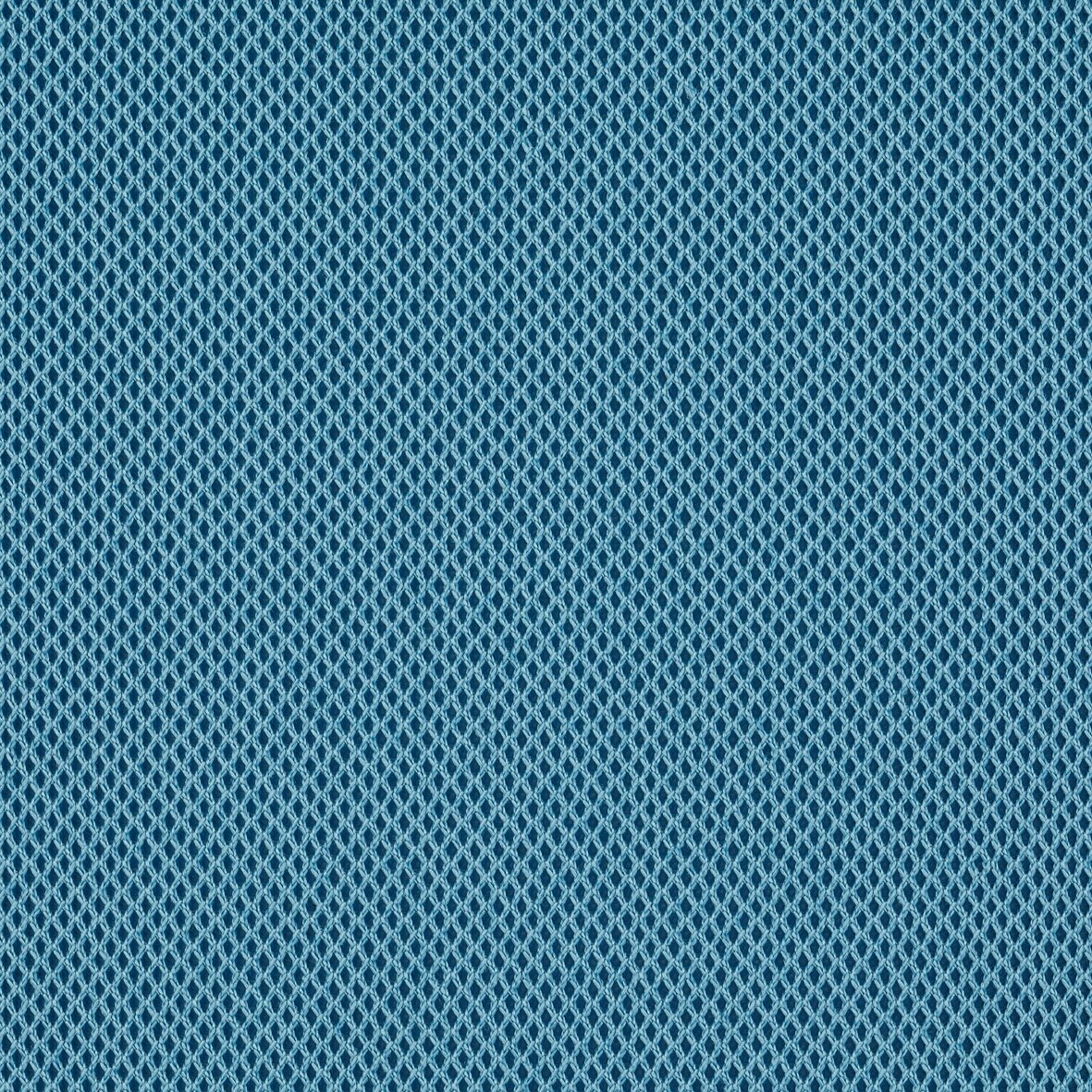 Nahaufnahme eines blauen, texturierten Stoffmusters, das für den Sitzhocker Kids verwendet wird.