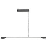 Moderne LED-Pendelleuchte in minimalistischem Design, seitliche Perspektive