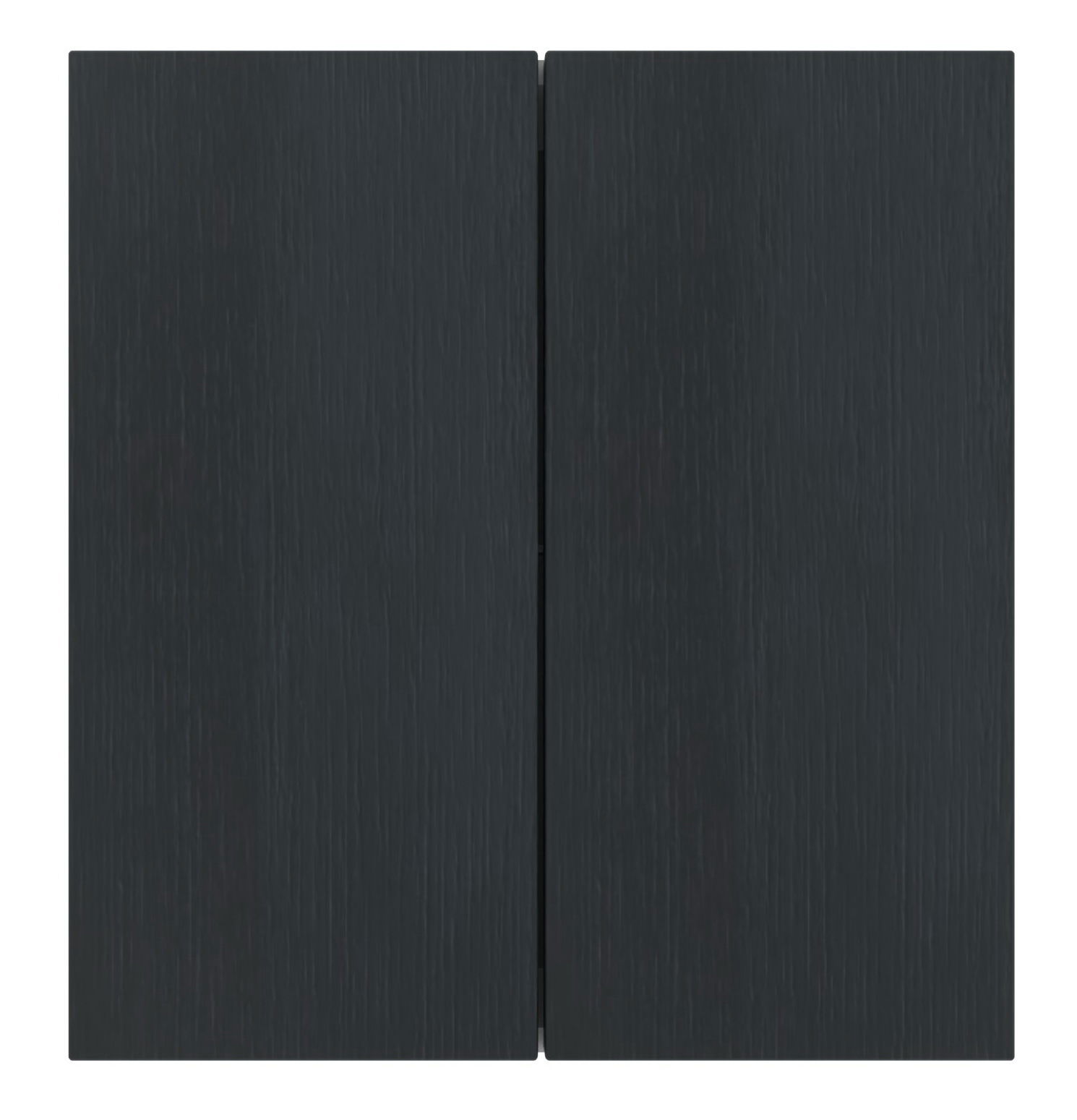 Novel Oberschrank NV.210 Schwarzer Oberschrank mit zwei Türen, Frontalansicht