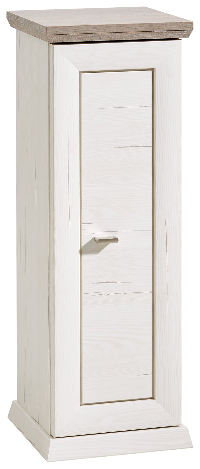 Hom´in Beistelltisch 1-trg. CAMRON Beistelltisch mit einer Tür aus der Serie Camron/Benton in Holzoptik, frontal abgebildet.