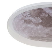 LED-Deckenleuchte mit Mondmotiv, seitliche Perspektive