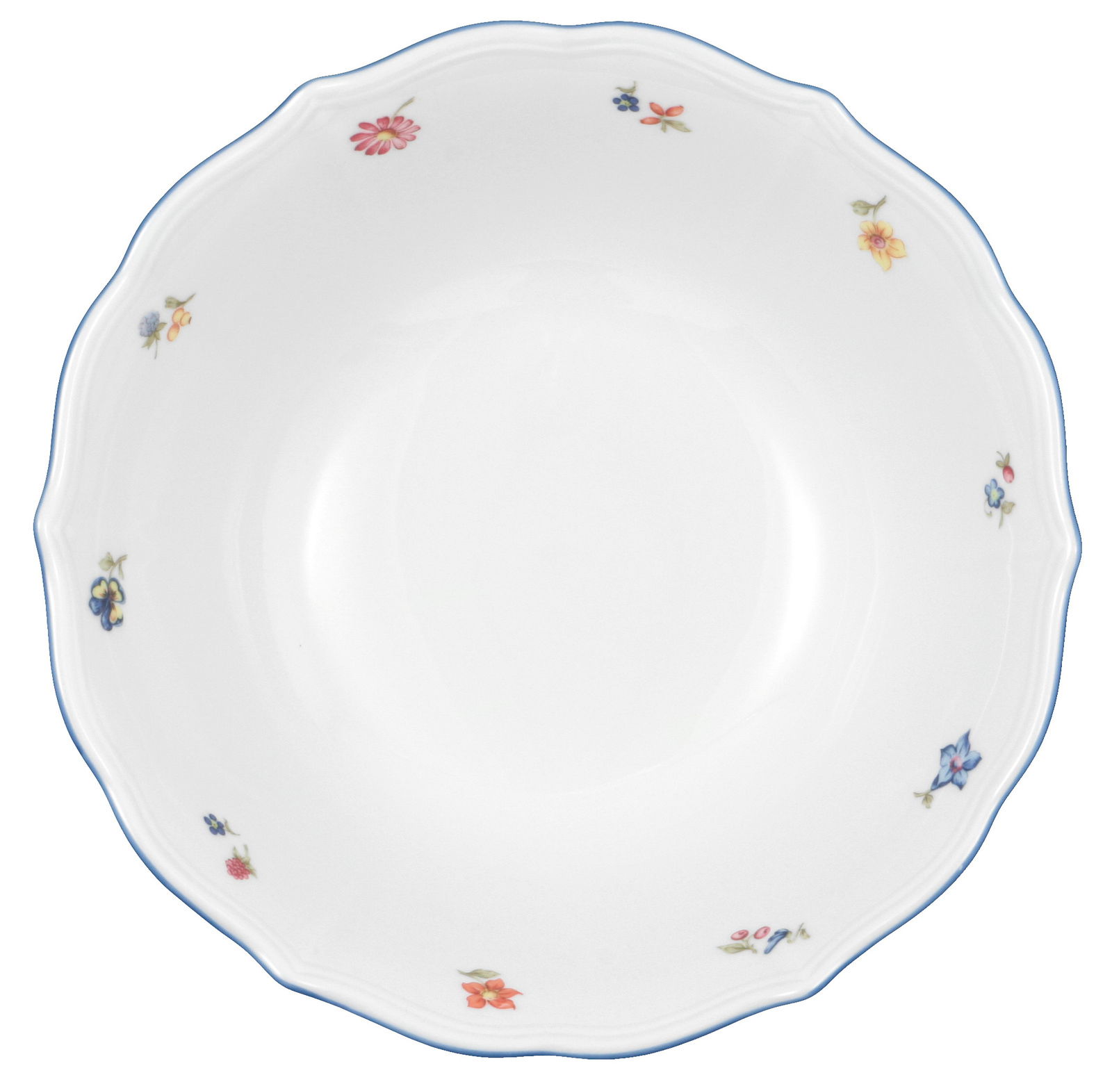 Runde Schüssel Sonate 24cm mit floralem Muster, Draufsicht