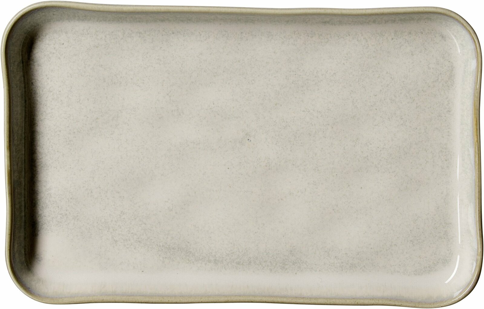 Ritzenhoff & Breker Beilagenteller TROMS Rechteckiger Beilagenteller Troms in Cremefarbe, Draufsicht