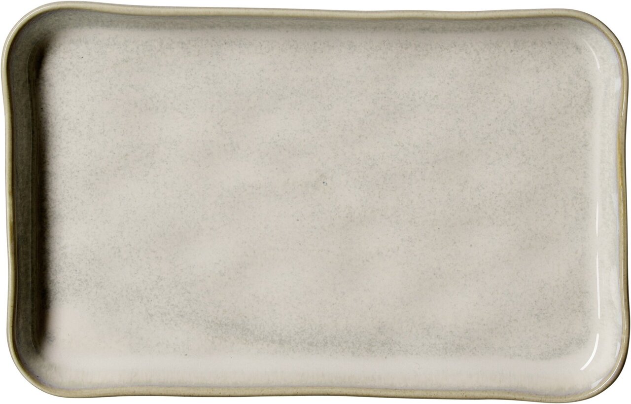 Ritzenhoff & Breker Beilagenteller TROMS Rechteckiger Beilagenteller Troms in Cremefarbe, Draufsicht