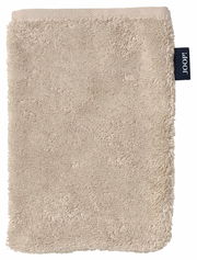 Beige Waschhandschuh aus Frottee mit Joop-Label, Vorderansicht