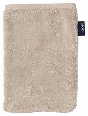 Beige Waschhandschuh aus Frottee mit Joop-Label, Vorderansicht