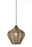 Light&Living Hängeleuchte ALVARO Hängeleuchte ALVAR aus Metallgeflecht, tropfenförmig, mit sichtbarem Leuchtmittel, seitliche Perspektive