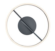 Moderne Deckenleuchte PURE Loop von Paul Neuhaus in Draufsicht, mit kreisförmigem Design und zentralem schwarzen Element.