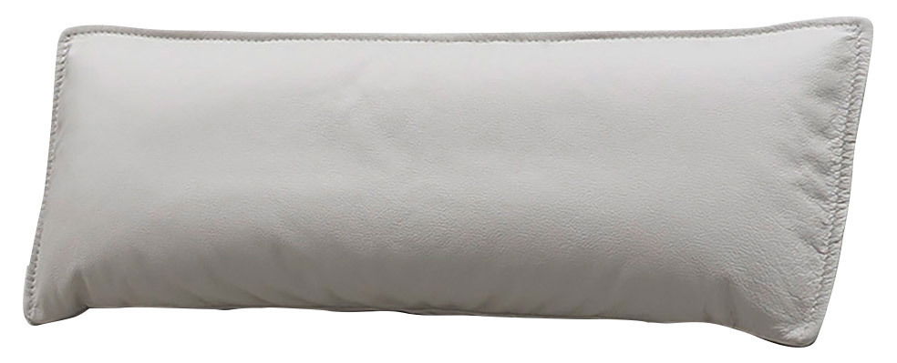 Moderano Funktionskopfstütze AMBROSIA Weiße Funktionskopfstütze in rechteckiger Form, seitliche Perspektive