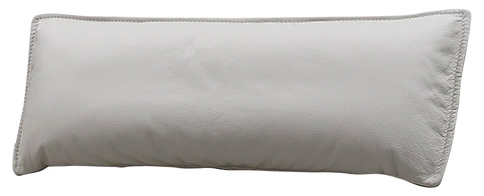 Moderano Funktionskopfstütze AMBROSIA Weiße Funktionskopfstütze in rechteckiger Form, seitliche Perspektive